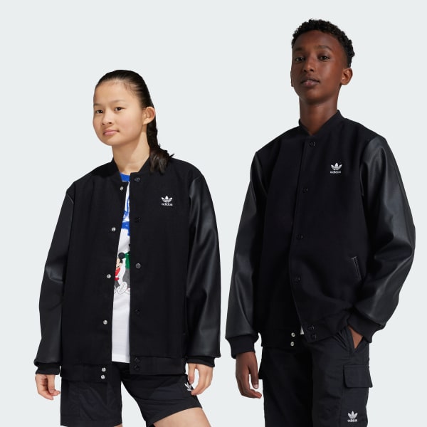 Black adidas Disney Mickey Mouse Collegiate Jacket