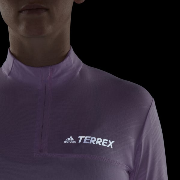 Violet T-shirt Terrex Multi Half-Zip L6392