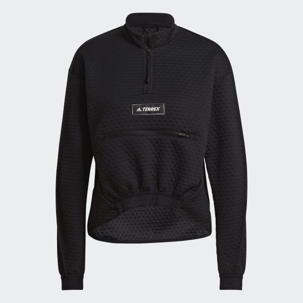 Nero Felpa Terrex Hike 1/2 Zip