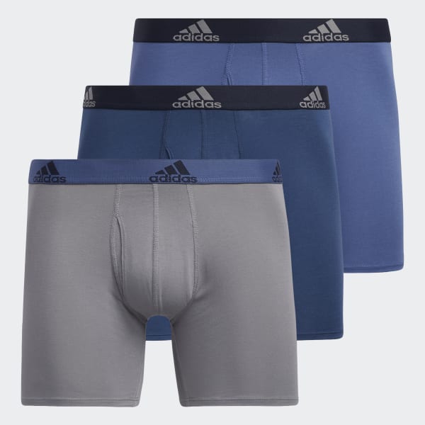adidas Stretch Cotton Boxer Briefs 3 Pairs Multicolor Free Shipping with adiClub adidas US