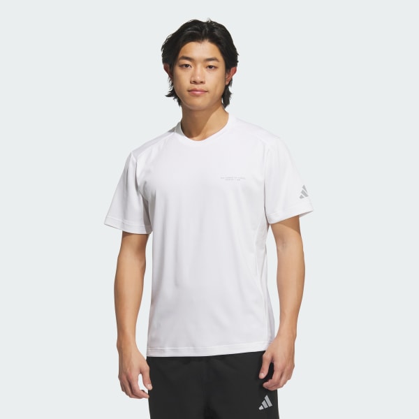ホワイト アディダスアダプテーション レギュラーフィット 半袖Tシャツ