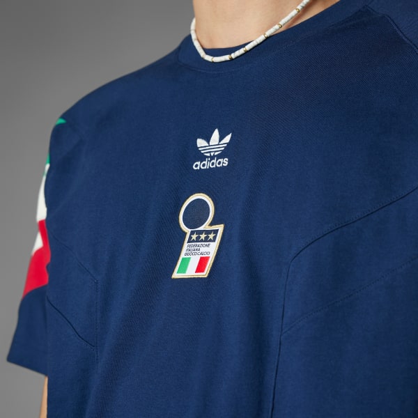 สีน้ำเงิน เสื้อยืด Italy Originals