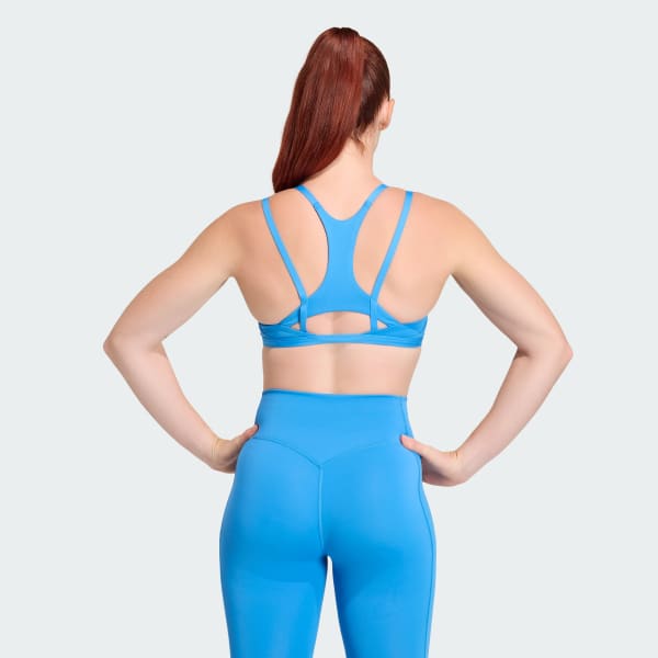 Blue Optime Workout Strappy Light Support Bra