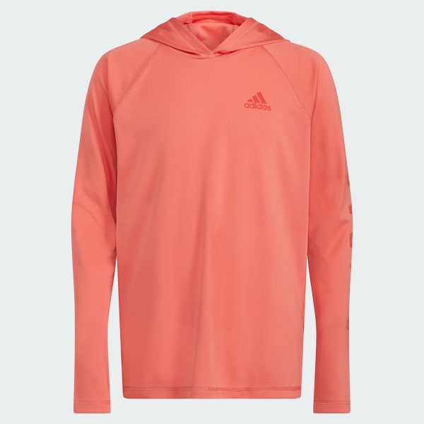 adidas LS HOOD SUN GUARD TEE - Red | Kids' Training | adidas US
