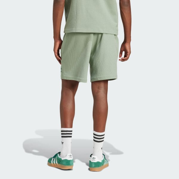 Yesil Essentials Trefoil Waffle Şort