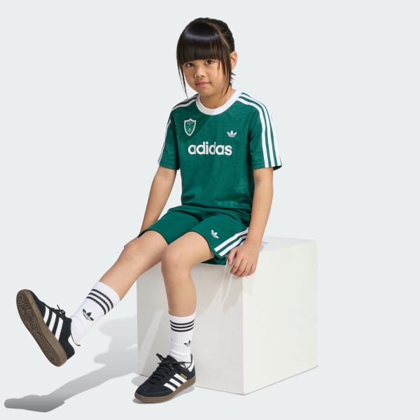 สีเขียว เสื้อฟุตบอลและกางเกงขาสั้น ADIDAS DISNEY