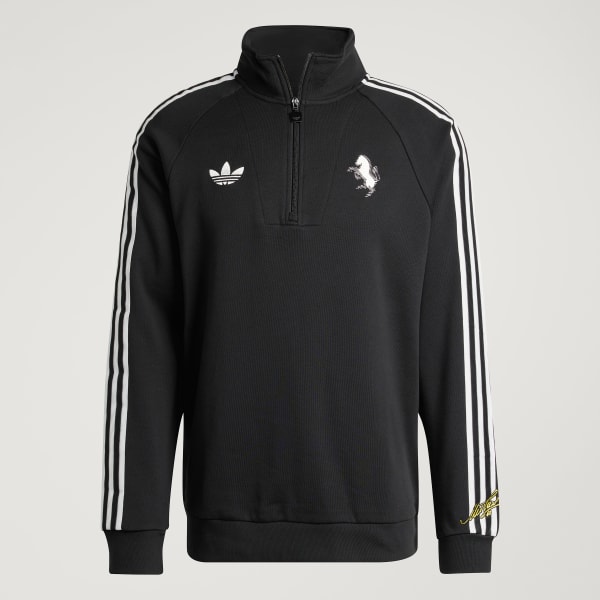 Μαύρο Μπλούζα Juventus FC Originals Half Zip Top