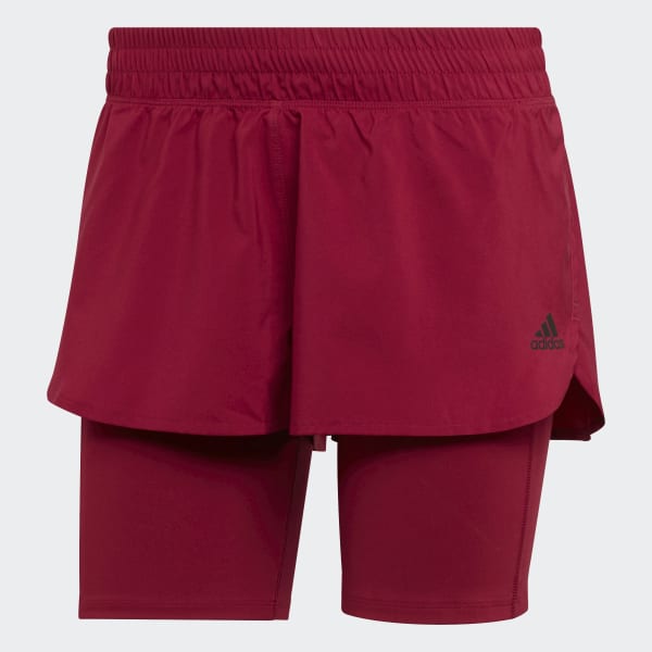 Κόκκινο Run Icons Two-in-One Running Shorts
