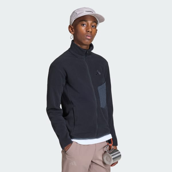 Negro Chaqueta de Tela Fleece con Cierre Frontal Terrex Multi para Niños