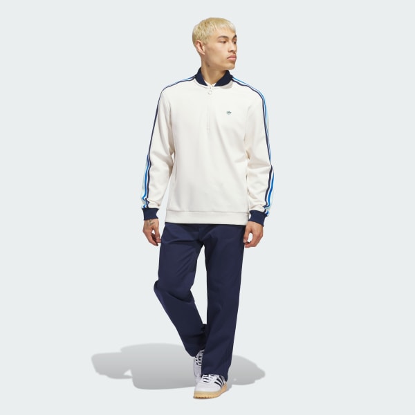 White Originals 3-Stripes 1/4 Zip Sweatshirt