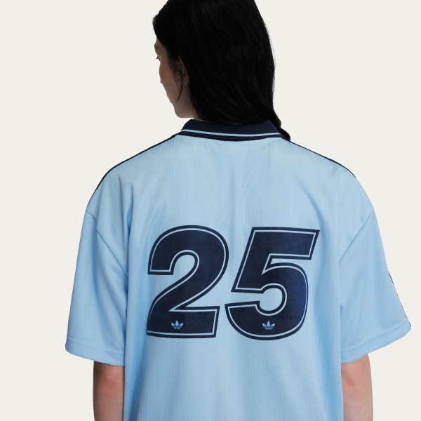 トップス ADIDAS OASIS FOOTBALL SHIRT KT3436 Oasis x adidas Tour Jacquard Jersey 'Clear Sky' | KT3436