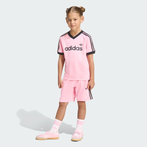 Pink JERSEY SHORT TEE SET