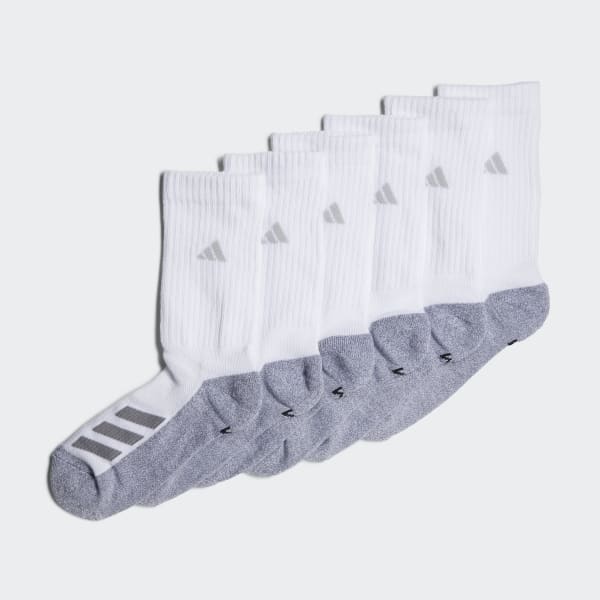 Cushioned Angle Stripe Crew Socks 6 Pairs