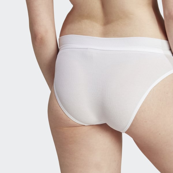 Cotton Flex Women\'s Adicolor White adidas adidas | Ribbed Lifestyle | US - Bikini Pants