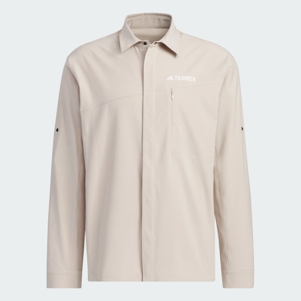 Beige Camisa Manga Larga