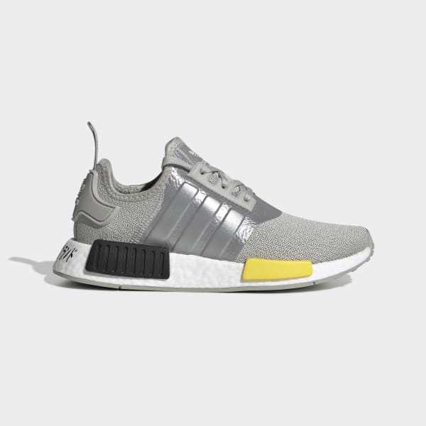 Kids NMD R1 Grey and Yellow Shoes 