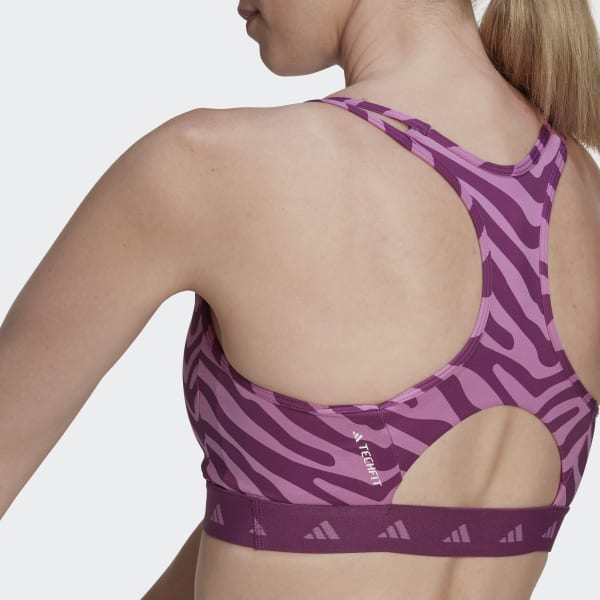 Flerfarvet Hyperglam Techfit Medium-Support Zebra bh DKE25