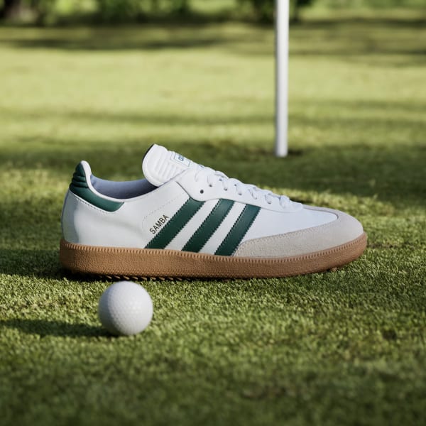 White Samba Spikeless Golf Shoes
