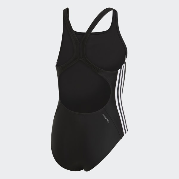 Black Classic 3-Stripes Swimsuit FSC07