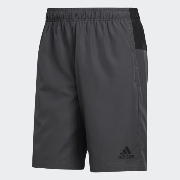 Shorts Malha Colorblock Aeroready Cinza adidas adidas Brasil