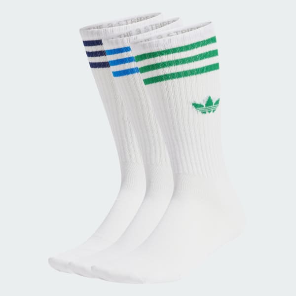 Bialy Skarpety adidas Solid Crew – 3 pary