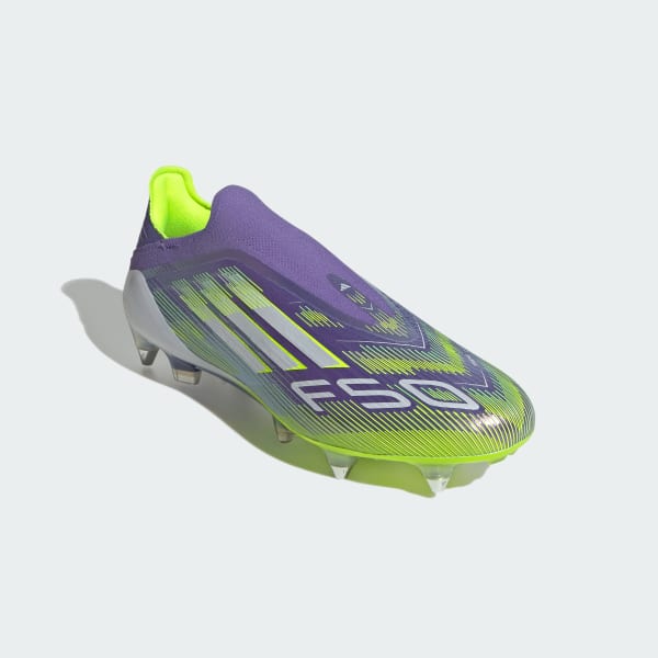 Violet Chaussure sans lacets F50 Elite Terrain gras