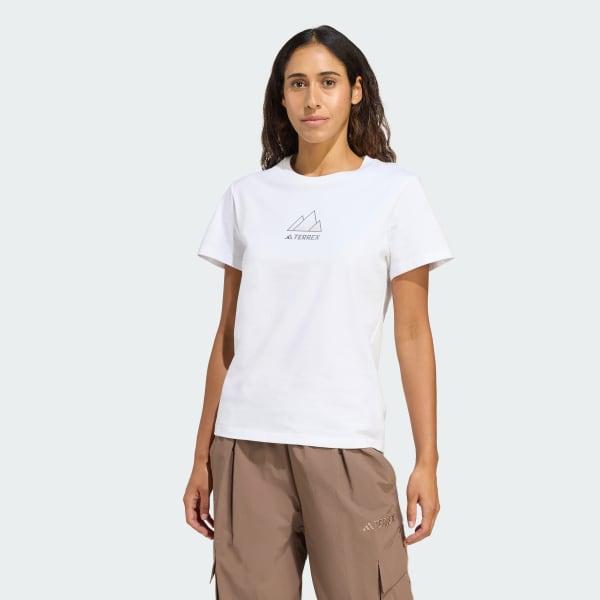 Blanco Polo Graphic Terrex Outdoor Athlete