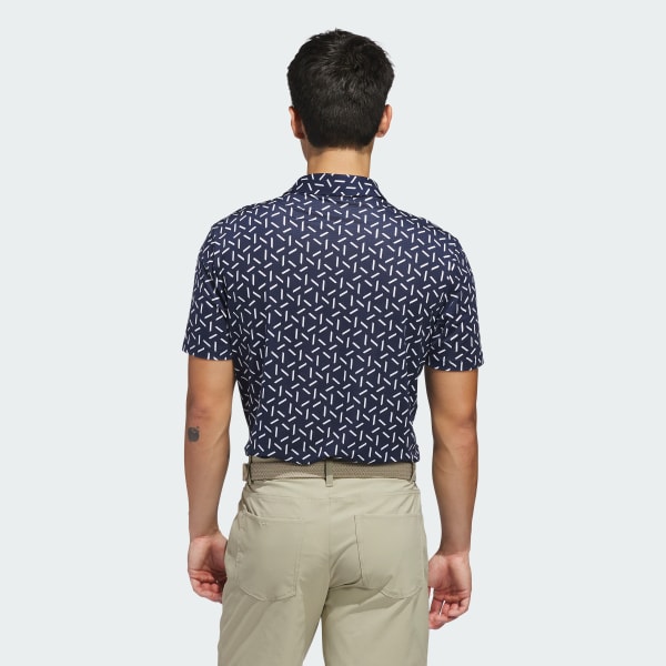 adidas ULTIMATE365 MESH PRINT CLIMACOOL POLO Shirt - Blue | Free