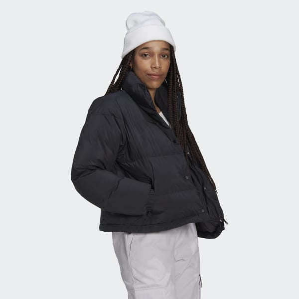 Czerń Puffer Jacket V8826
