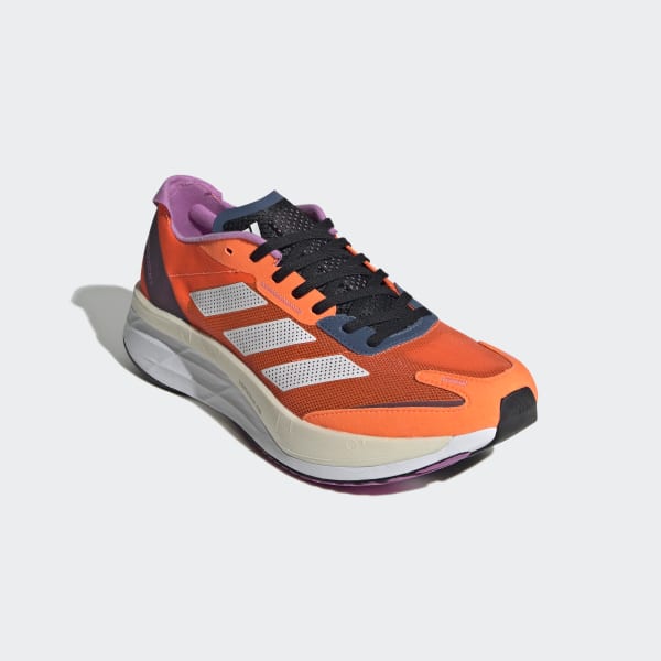 Orange Adizero Boston 11 Running Shoes