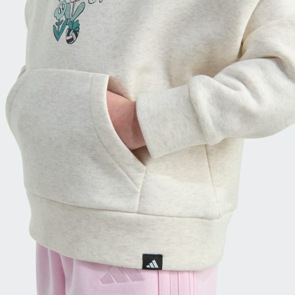 2-Piece Long Sleeve Hooded Heather Pullover & Jogger Set