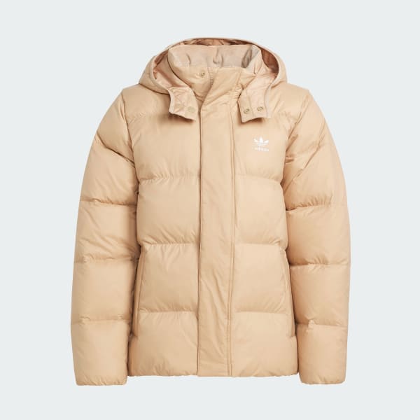 Beige Adicolor Down Puffer Jacket Kids