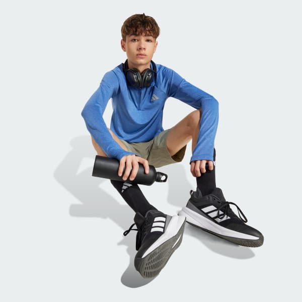 Bleu T-shirt manches longues All Sports Favorite 1/4-Zip