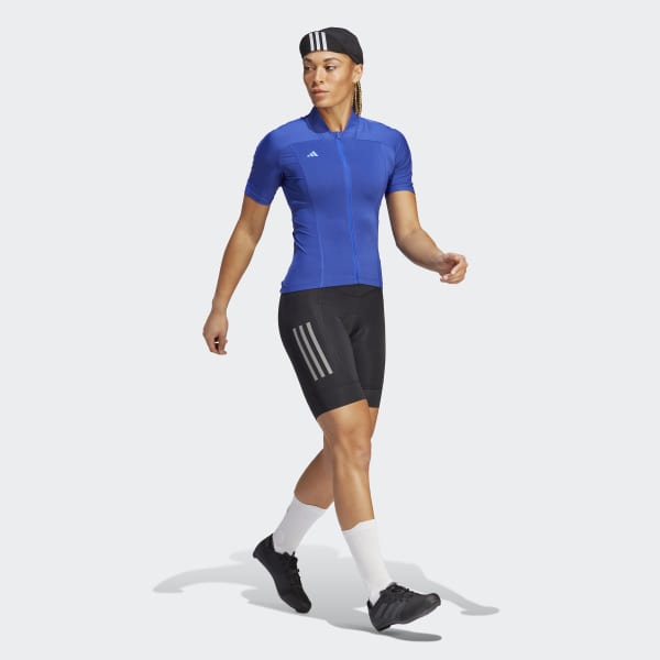 modrá Dres The Short Sleeve Cycling