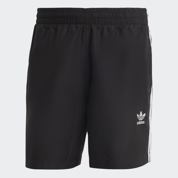【Adidas コリア】 3-Stripe Swim Shorts 3-inch adidas Originals Adicolor 3-Stripes Swim Shorts - Czerń