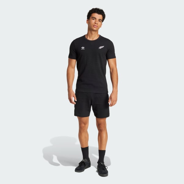 アディダス オールブラックス エッセンシャルズ ワッフルTシャツ
