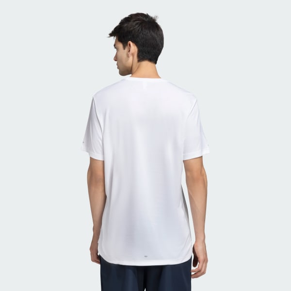 White RUN IT BL TEE M