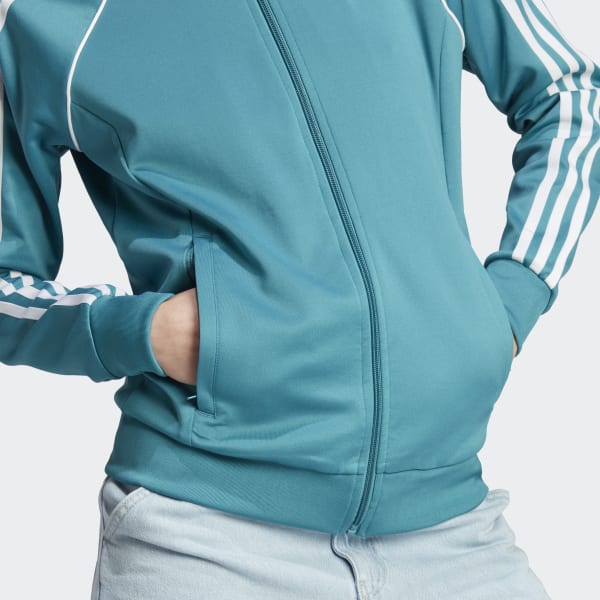 adidas Adicolor Classics SST Track Jacket - Turquoise, Women's Lifestyle