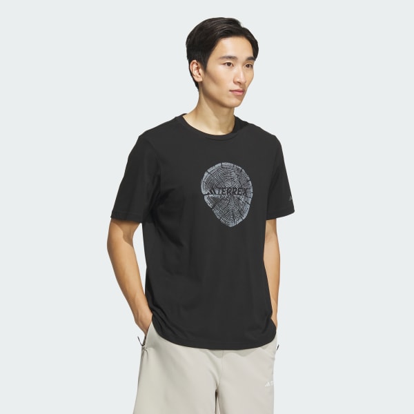 Black Big Logo Short Sleeve Polygiene 180 GSM Tee