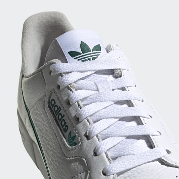 adidas continental 8 white green