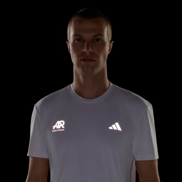 Hvid adi365 adidas Runners-T-shirt