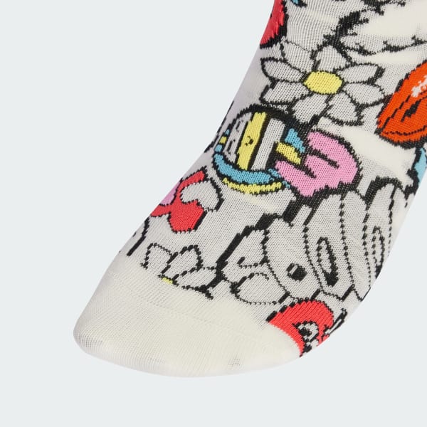 สีแดง ถุงเท้าแสนสนุกสำหรับเด็ก (3 คู่)