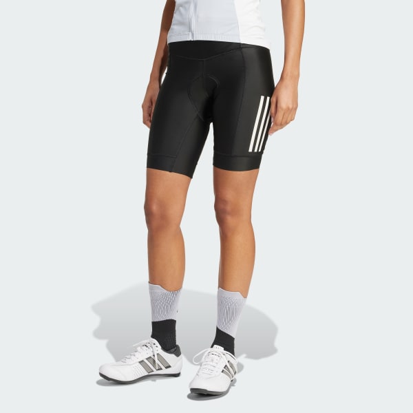 Svart Essentials 3-Stripes Padded Cycling Shorts