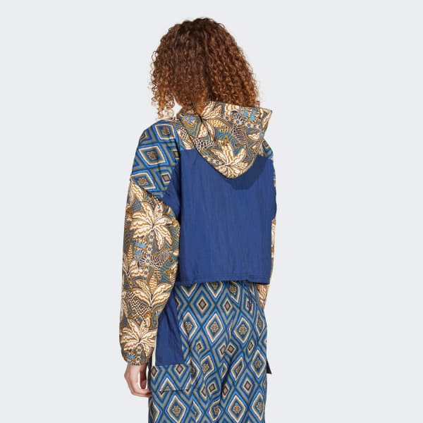 Azul Jaqueta Premium adidas x FARM Rio