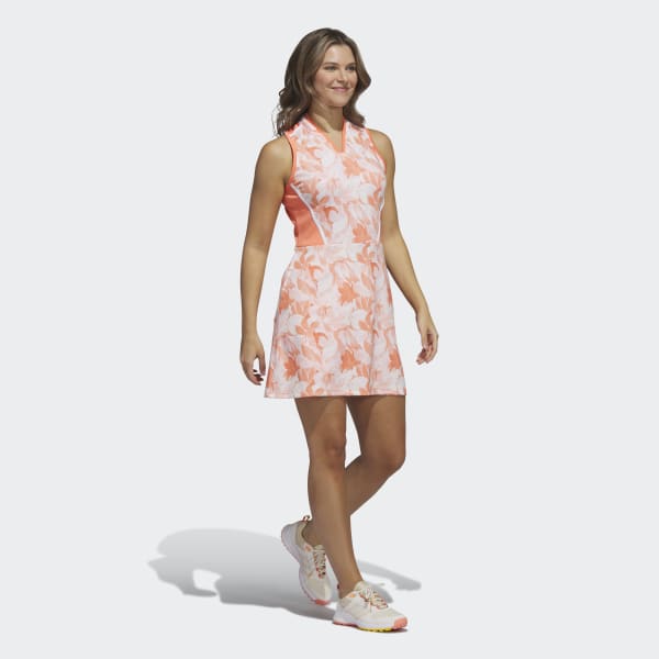 Adidas red floral shop dress