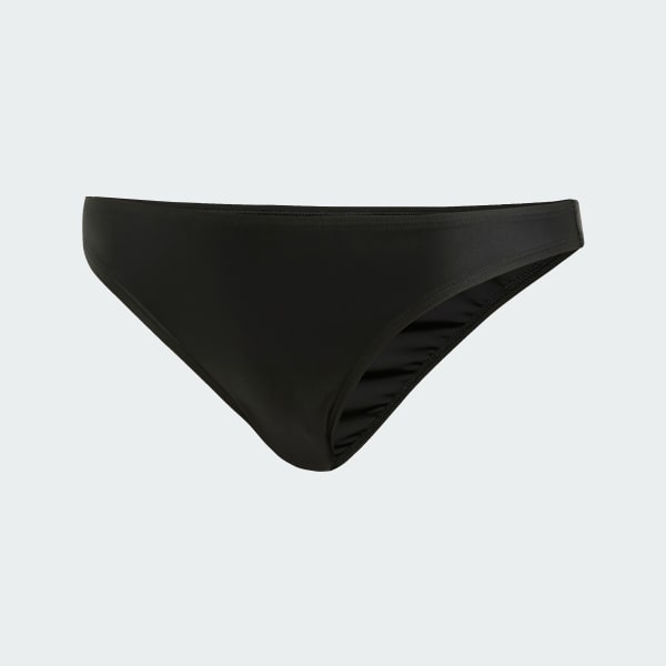 adidas 3-Stripes V-Back Bikini - Black | Free Shipping with