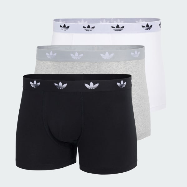 Czerń Bielizna Comfort Flex Cotton Trunk 3 Pack