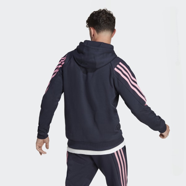 สีน้ำเงิน เสื้อฮู้ด Future Icons 3-Stripes