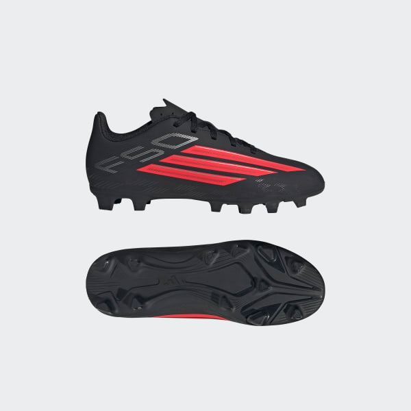 Black F50 CLUB Firm Ground / Multi Ground Football Boots Kids