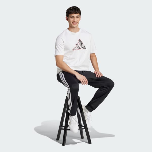 White Logo Graphic Tee